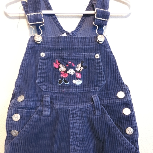 Minnie Mouse Corduroy Overalls Toddler Vintage - Picture 2 of 9